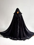 Cape black feathers